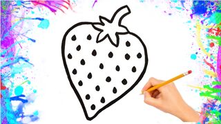How to draw strawberry