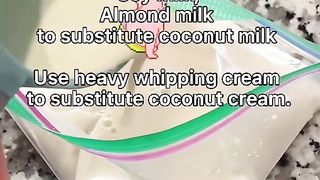 Make bingsooshaved ice  with 2 bags No machine