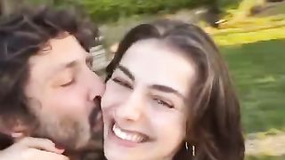 Beautiful woman with.  You 2
