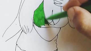 Garota de verde