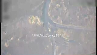 Russian Marines Strike Ukrainian Armored Vehicle with Lancet Drone | RCF