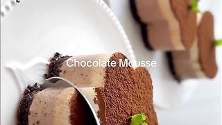 Chocolate mousse. No bake dessert