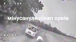 Ukraine Russia War | Ukrainian FPV Destroys Russian Pickup Truck with 4 Captured Ukrainian | RCF