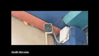 Accident in CCTV camera