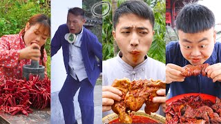 Spicy Food is Best! _ TikTok Funny Video _ Eating Chili _ Queen of Peppers Erya & Songsong and Ermao.