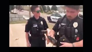 COPS GET TREADTED CAN'T DO ANYTHING..
