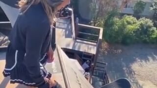 When Tony Hawk helped Sky Brown to face her fear and go down the mega ramp ❤️????