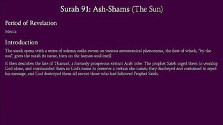 Surah Ash-Shams (The Sun)_ Arabic and English translation.