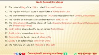 General knowledge mcqs 3