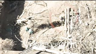Ukraine Russia War | RU POV: Russian FPV Drones Hit Trench Position with UAF Soldier | RCF