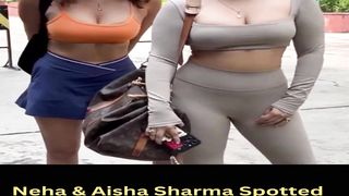 Neha & Aisha Sharma Spotted Outside of Gym #nehasharma #shorts #short #trending #viral #bollywood #shortvideo
