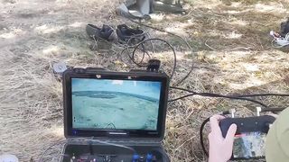 Ukraine Russia War | FPV Drone Strikes Russian D-20 Howitzer | Operator's View | RCF