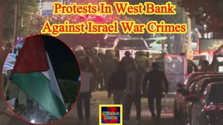 Protests in West Bank against Israel's war crimes after Gaza hospital attack