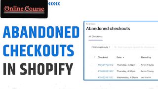Abandoned  Check out in Shopify Store