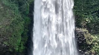 very beautiful waterfall