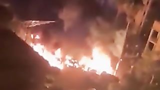 Israel War | Aftermath of Gaza Hospital's Parking Lot Hit by Failed  Jihad Rocket L | RCF