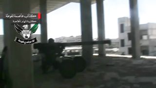 Syrian Conflict | Opposition Recoilless Rifle Team's Remarkable Shot on Moving Syrian Army | RCF