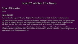 Surah Al-Qadr (The Power)_ Arabic and English translation.