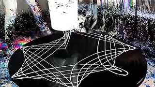 Harmonigraph painting