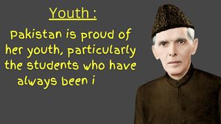 Quote_ Quaid-e-Azam Muhammad Ali Jinnah about Youth - Equip by Discipline, Education Build Pakistan