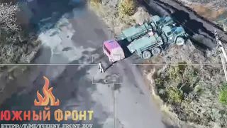 Ukraine Russia War | Russian Lancet Drone Attacks Ukrainian Fuel Truck in Bakhmut | RCF