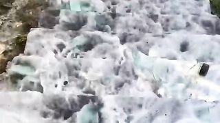 Breaking glass bottles 4