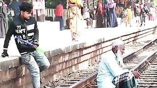 Virl train horn prank
