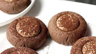 Cookies with coffee cream filling