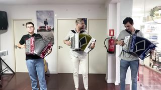 Concertina ace playing with his students..