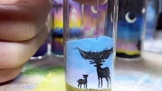 bottles sand art