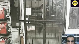 مشینری کی دوکان پر چوری کی واردات کی CCTV ریکارڈنگ کی  ویڈیو منظر عام پر۔