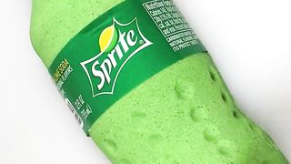 Very Satisfying Sprite Squish Kinetic Sand ASMR #shorts