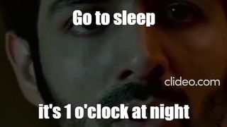Wife says, 'Go to sleep; it's 1 o'clock at night.'