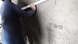 Plastering walls