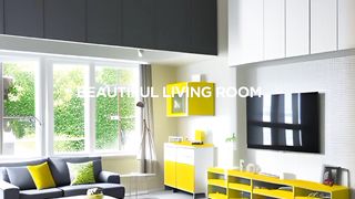 This living room is really dirty, but suddenly!
