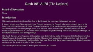 Surah Al-Fil (The Elephant)_ Arabic and English translation.