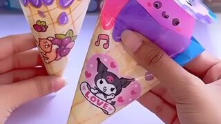 Ice cream from paper
