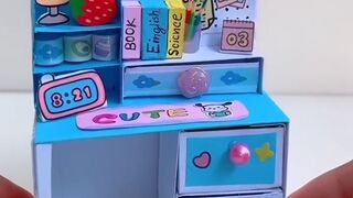 DIY tiny Desk _ miniature craft