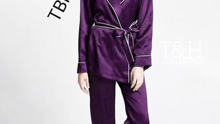 Article  3 piece Piping robe Stuff Silk