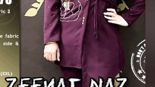 Designing neck designing less designing party wear dress new collection Zeenat naaz zeenatnaz
