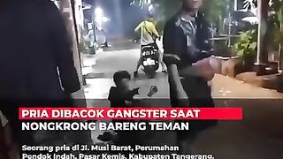 Pri dibacok gengster