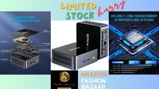 GMKtec Mini PC Windows 11 Pro Intel Core i7