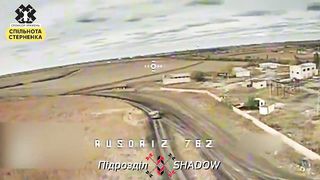 UA POV: Ukrainian "Shadow" Division Takes Out Russian 2S3 Akatsiya SPG with FPV Drone | RCF