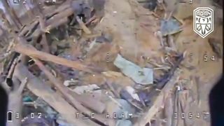 UA POV: Ukrainian Drone Discovers Russian Soldier in Dugout | RCF