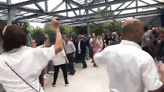 Lots of entertainment with these players and dancers.