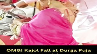 OMG! Kajol Fall at Durga Puja Pandal #kajol #shorts #short #trending #viral #bollywood #shortvideo