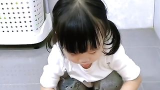 Cutebaby with his family