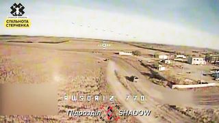 Ukraine Russia War | FPV Drone Hits Russian Soldier Behind Logistics Truck | RCF