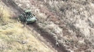 Ukraine Russia War | Russian Armored Vehicle Hit Twice with AP Charges from 2 Directions | RCF