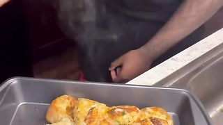 Cajun Chicken&Shrimp Alfredo Rolls